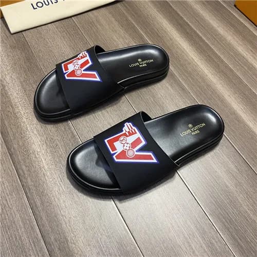 Louis Vuitton 2021 Men's Leather Slipper,LOUS2… - 1