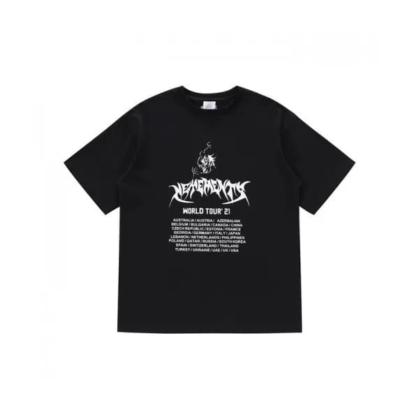 Vetements Mm/Wm Printing Logo Cotton Short Sleeve… - 1