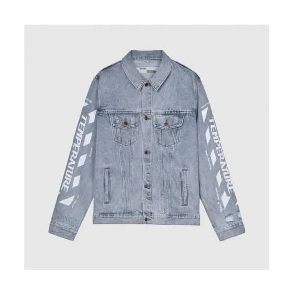 Off-white Mm/Wm Logo Casual Jackets Blue - 오프화이트 … - 1