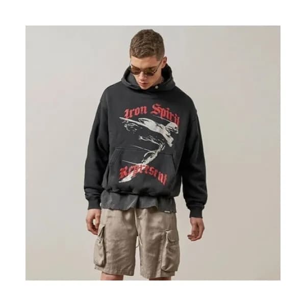 Represent Mm/Wm Wolf Logo Cotton Hoodie - 리프리젠트 2… - 1