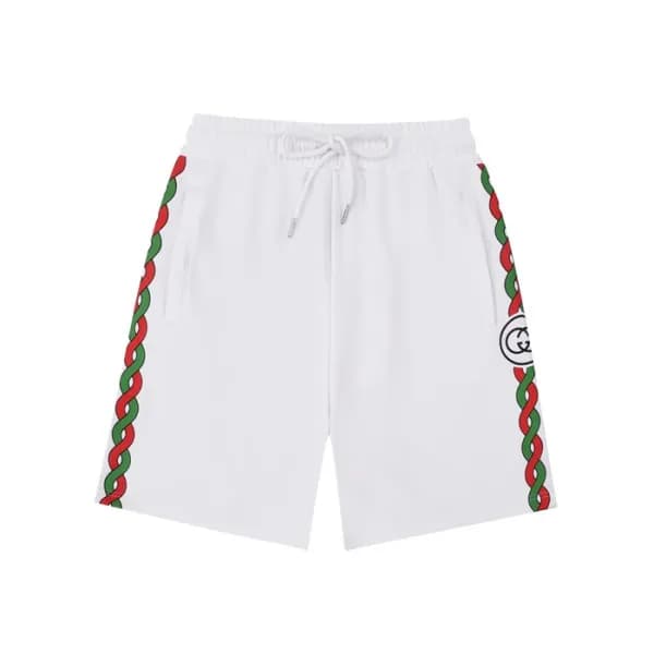 구찌 남성 캐쥬얼 화이트 반바지 - Mens White Half-pants - guc046… - 1