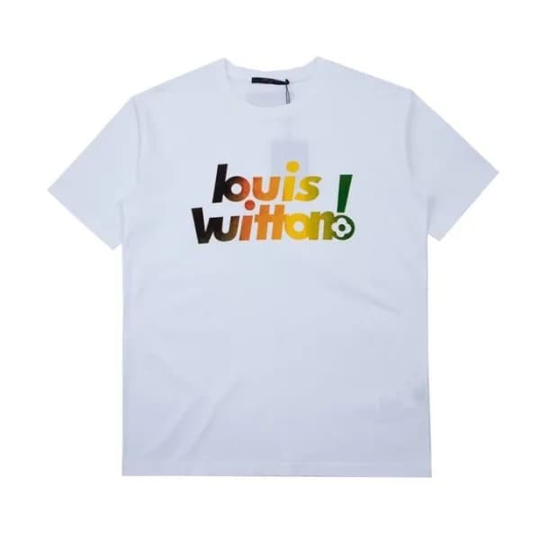 루이비통 남성 화이트 크루넥 반팔티 - Mens White Tshirts - lou0413… - 1