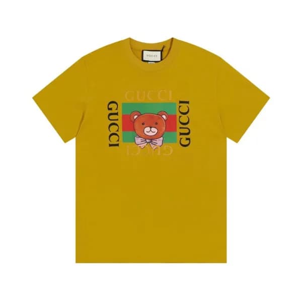 구찌 남/녀 카멜 크루넥 반팔티 - Unisex Camel Tshirts - guc0487… - 1