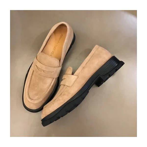 알렌산더 맥퀸 남성 카멜 로퍼 - Mens Camel Loafer - alx0199x - 1