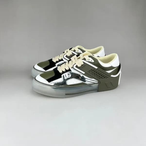 돌체앤가바나 남성 클래식 카키 스니커즈 - Mens Khaki Sneakers - dol0… - 1