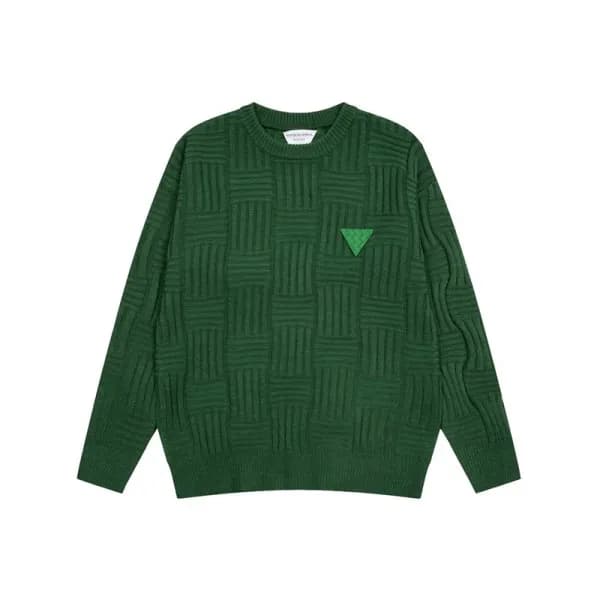보테가 남성 그린 크루넥 니트 - Bottega veneta Mens Green Knits… - 1