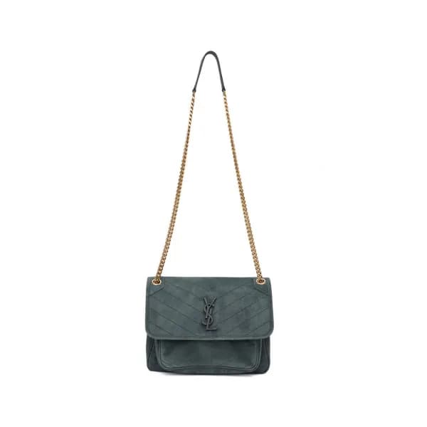 입생로랑 여성 블루 니키백 - Saint Laurent Womens Blue Niki Ba… - 1