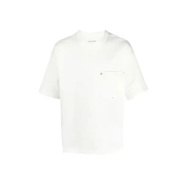 보테가베네타 남성 크루넥 블랙 반팔티 - Bottega veneta Mens Black T… - 1