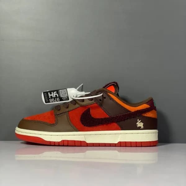 나이키 남/녀 오렌지 스니커즈 - Nike Unisex Orange Sneakers - n… - 1