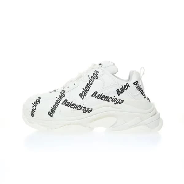 발렌시아가 남/녀 화이트 트리플S - Balenciaga Mens White Sneaker… - 1