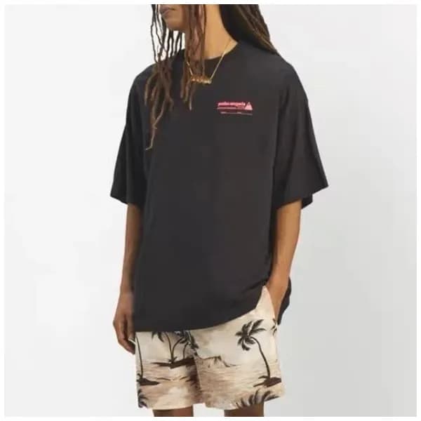 팜 엔젤스 남성 블랙 크루넥 반팔티 - Pam Angels Mens Black Tshirt…