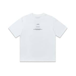 어콜드월 남성 크루넥 화이트 반팔티 - ACW Mens White Short sleeved…