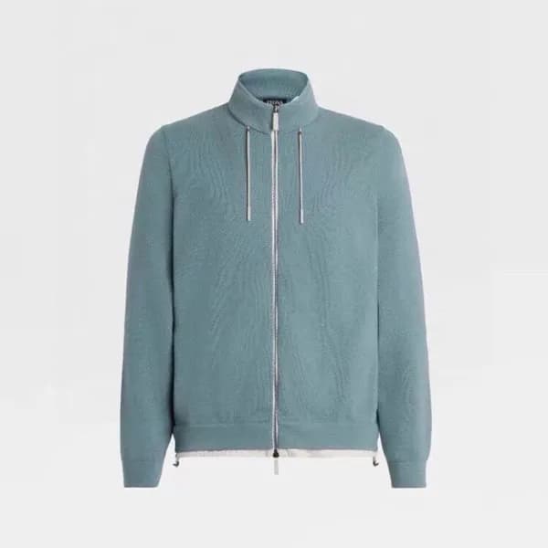 에르메네질도 제냐 남성 민트 후드 자켓 - Ermenegildo Zegna Mens Min… - 1