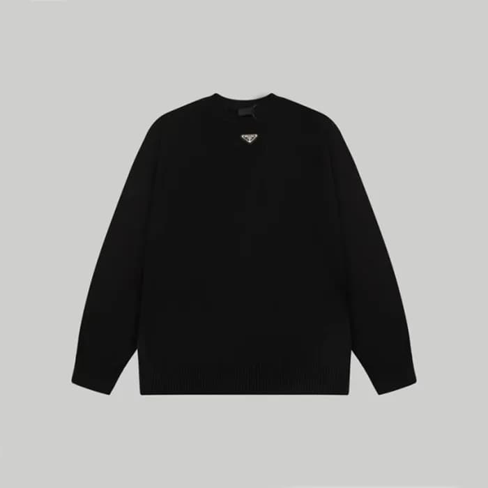 프라다 남성 크루넥 블랙 니트 - Prada Mens Black Knits - pr865x - 1