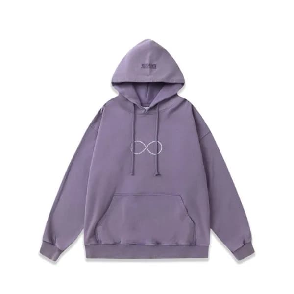 베트멍 남성 퍼플 후드티 - Vetements Mens Purple Hoodie - vec… - 1