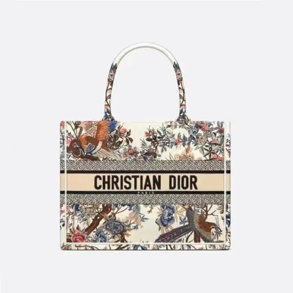디올 여성 화이트 북토트 - Dior Womens White Book Tote - dib7… - 1