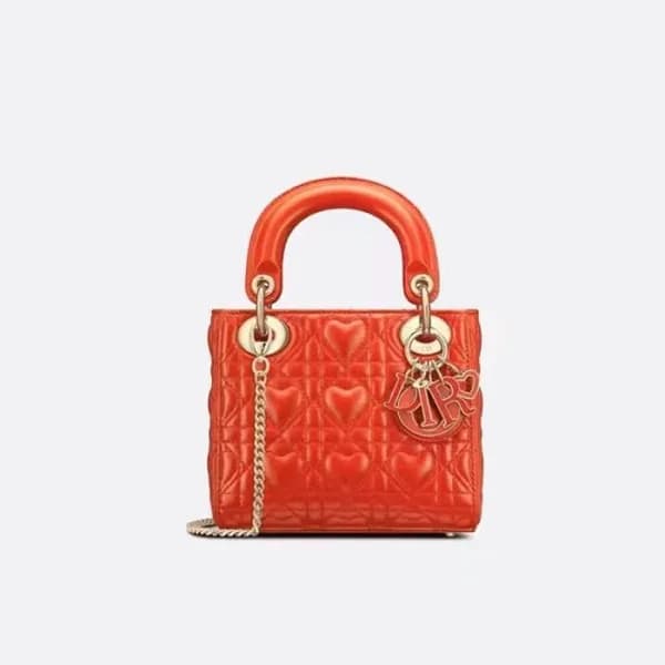 디올 여성 레드 레이디 백 - Dior Womens Red Lady Bag - dib776… - 1