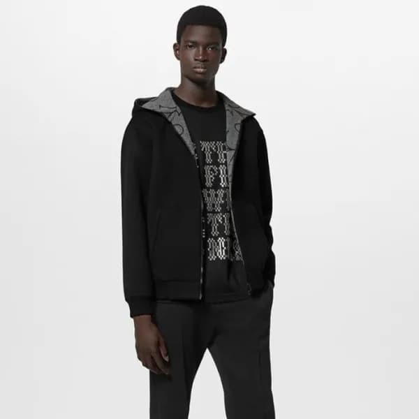 루이비통 남성 블랙 양면 자켓 - Louis vuitton Mens Black Jacket… - 1