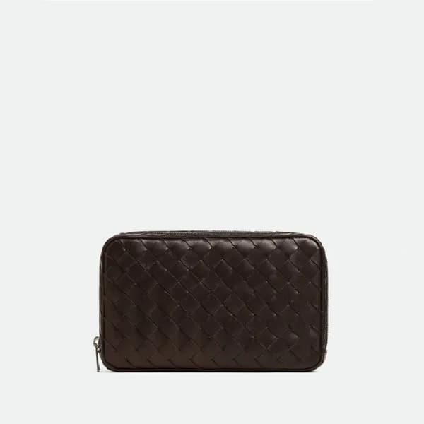 보테가베네타 남성 초코 브라운 파우치 - Bottega Veneta Mens Brown P… - 1