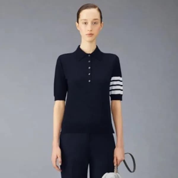 톰브라운 여성 폴로 반팔티 - Thom Browne Womens Tshirts - thc1… - 1