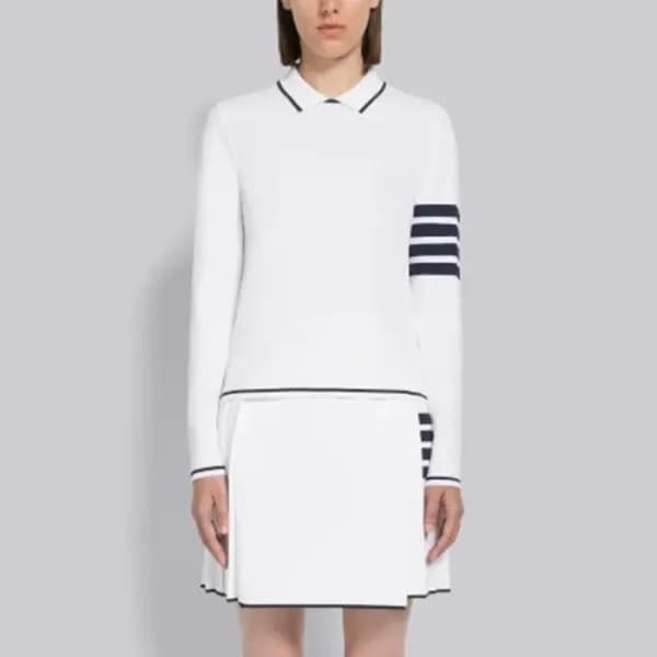 톰브라운 여성 화이트 스커트 - Thom Browne Womens White Skirts … - 1