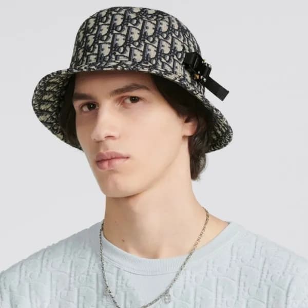 디올 남/녀 오블리크 벙거지 - Dior Unisex Oblique Bucket Hat -…