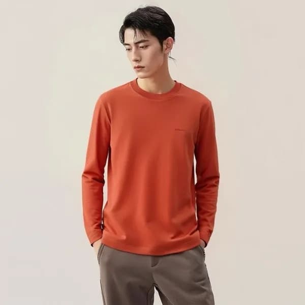 에르메스 남성 라운드 긴팔티 - Hermes Mens Round Tshirts - hec2… - 1