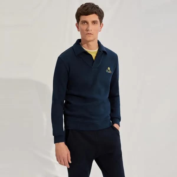 로로피아나 남성 폴로 긴팔티 - Loro Piana Mens Polo Tshirts - l… - 1