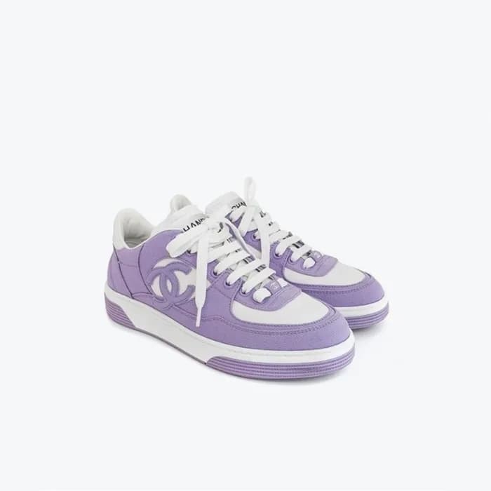 샤넬 여성 퍼플 스니커즈 - Chanel Womens Purple Sneakers - ch… - 1
