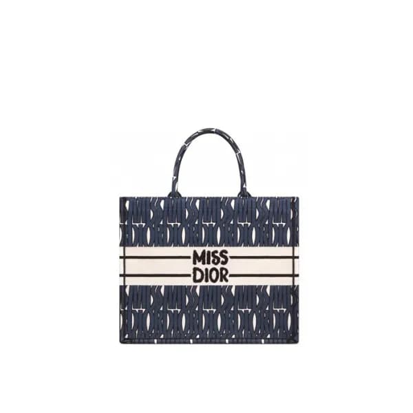 디올 여성 미스 디올 북토트 M1286 - Dior Womens Miss-D Allover… - 1