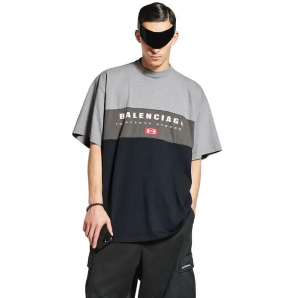 발렌시아가 남성 라운드 반팔 티셔츠 - Balenciaga Mens Round Tshirt… - 1