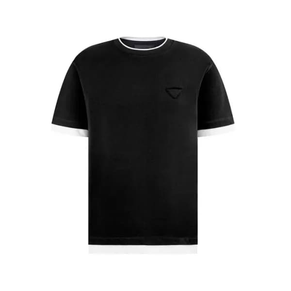 프라다 남성 라운드 반팔티 - Prada Mens Round Tshirt - prc5375… - 1