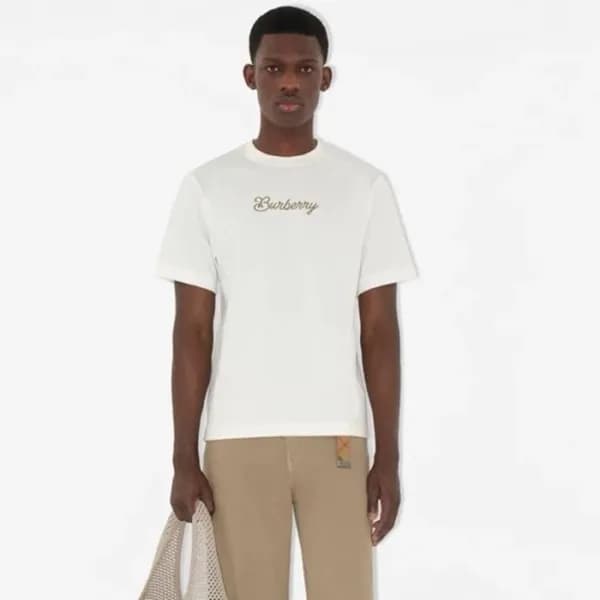 버버리 남성 라운드 반팔 티셔츠 - Burberry Mens Round Tshirt - b… - 1
