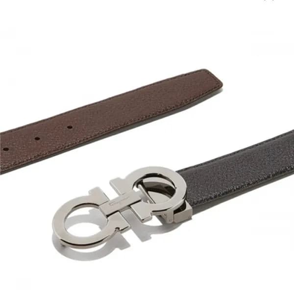 살바토레 페라가모 남성 간치니 벨트 - Ferragamo Mens Gancini Belt … - 1