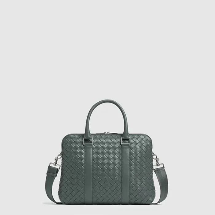 보테가 베네타 남성 인트레치아토 슬림 브리프케이스 - Bottega veneta Mens … - 1
