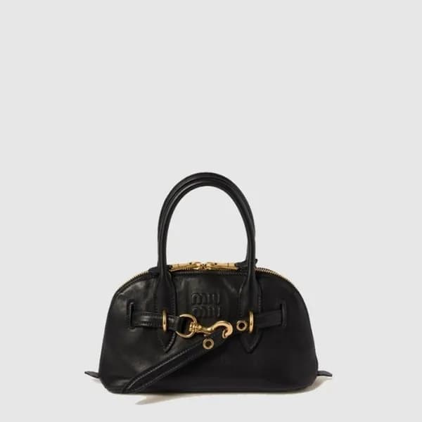 미우미우 여성 아방뛰르 나파 가죽 탑 핸들 백 - Miumiu Womens Avanture…