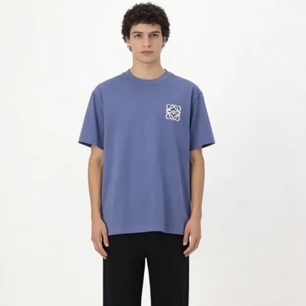 로에베 남성 라운드 반팔티 - Loewe Mens Round Tshirt - loc1380… - 1