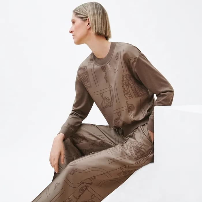 에르메스 여성 라운드 스웨터 - Hermes Womens Round Knitwear - g… - 1