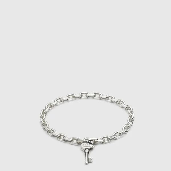 구찌 남/녀 트레이드마크 체인 팔찌 - Gucci Unisex Trademark Chain… - 1