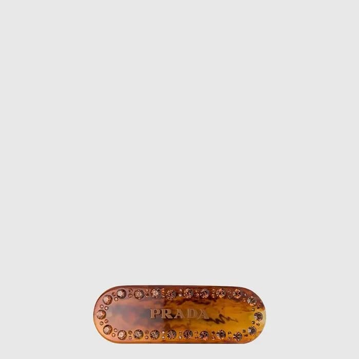 프라다 여성 플렉시글래스 헤어 클립 - Prada Womens Plexiglass Hair Clip - acc10278x - 1