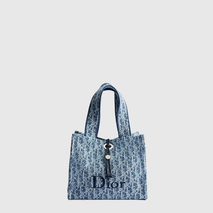 디올 여성 디올리비에라 스펀지 이펙트 북 토트 백 스몰 - Dior Womens Dioliviera Sponge Effect Book Tote Bag Small - dib17340x - 1