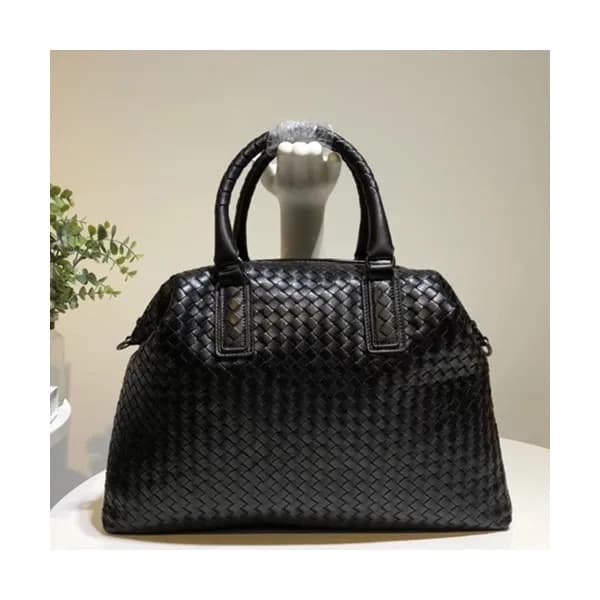 Bottega Veneta Leather Black Women Tote Shoulder B… - 1