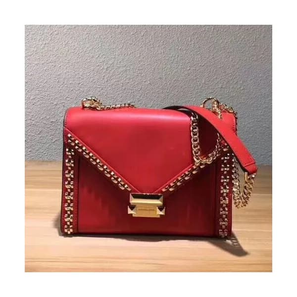 Michael Kors 2018 Leather Whitney Chain Shoulder B… - 1