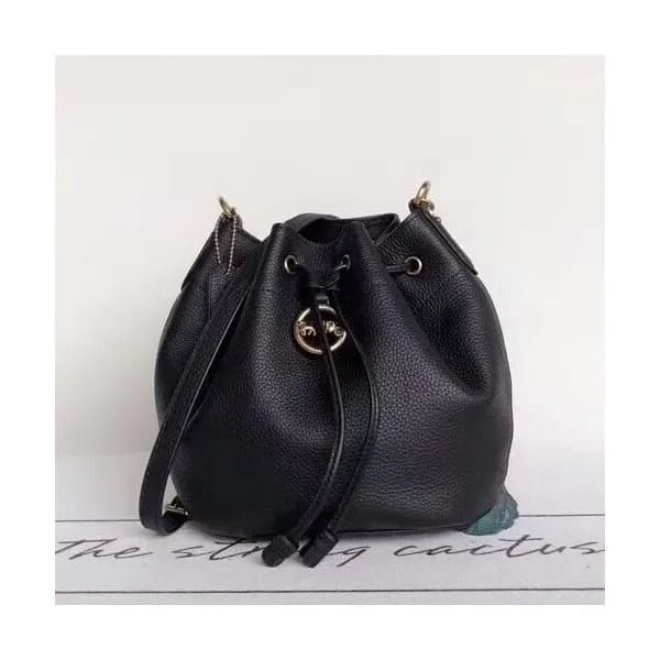 Coach Leather Bucket Shoulder Bag,20cm - 코치 레더 버킷 … - 1
