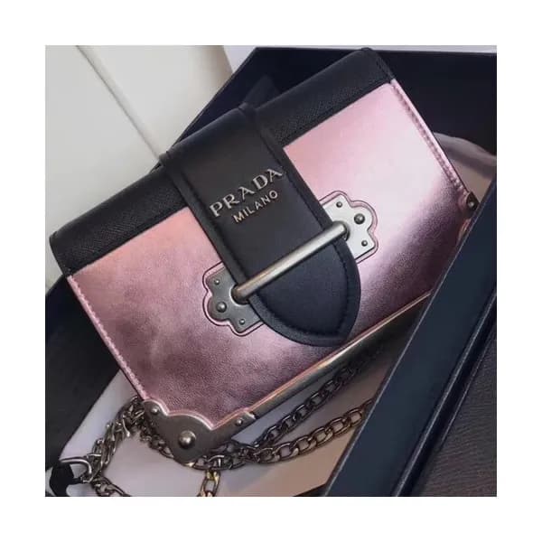 Prada 2018 Cahier Leather Shoulder Bag,18cm - 프라다 … - 1