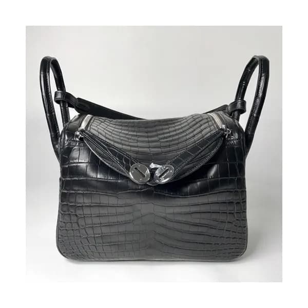 Hermes Lindy Crocodile Leather Tote Shoulder Bag ,… - 1