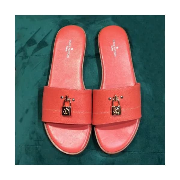 Louis Vuitton 2019 Womens Monogram Lock it Slipper… - 1