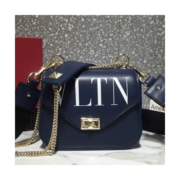 Valentino 2019 Leather Garavani Rockstud Chain Sho… - 1