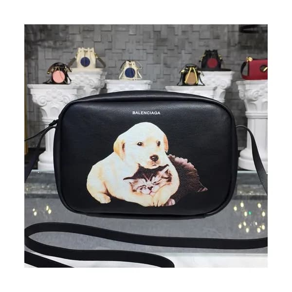 Balenciaga 2019 Leather Puppy & Kitten Camera Shou… - 1