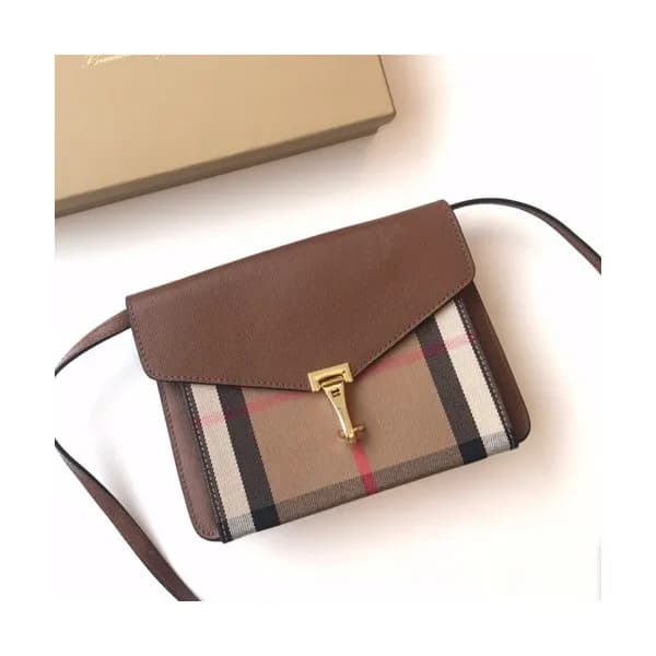 Burberry 2019 Leather House Check Cross Bag, 25cm … - 1
